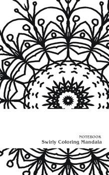 Paperback Notebook Swirly Coloring Mandala: 3x3 rectangles writing spots Book