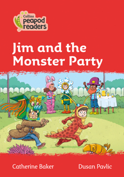 Paperback Jim and the Monster Party: Level 5 Book