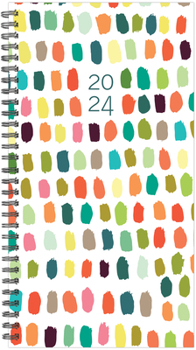 Calendar Happy Dot 3.5" x 6.5" Softcover Weekly Spiral Book