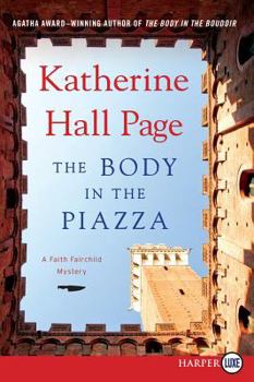 Paperback The Body in the Piazza [Large Print] Book