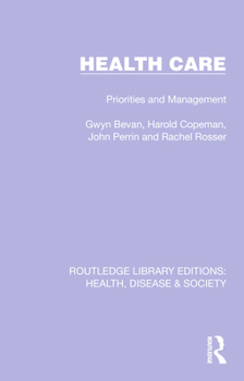Paperback Health Care: Priorities and Management Book