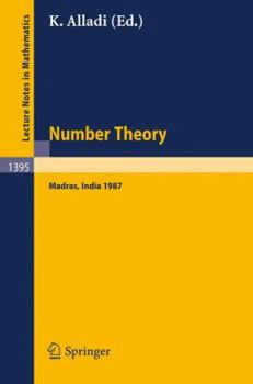 Paperback Number Theory, Madras 1987: Proceedings of the International Ramanujan Centenary Conference, Held at Anna University, Madras, India, December 21, Book