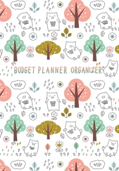 Budget Planner Organizer: Financial Planning Journal, Monthly Expense Tracker and Organizer, Bill, Home Budget book. 12 Month Budget Planner Book (Leaves Tree Pattern) (budget workbook)
