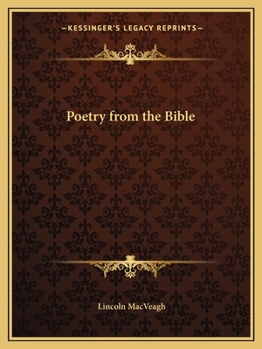 Paperback Poetry from the Bible Book