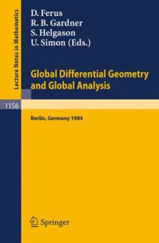 Paperback Global Differential Geometry and Global Analysis 1984: Proceedings of a Conference Held in Berlin, June 10-14, 1984 Book