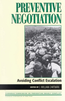 Paperback Preventive Negotiation: Avoiding Conflict Escalation Book