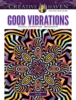 Paperback Creative Haven Good Vibrations Coloring Book