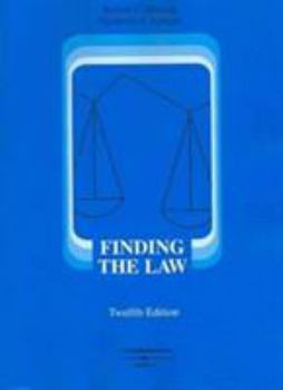 Hardcover Berring and Edinger's Finding the Law, 12th Book
