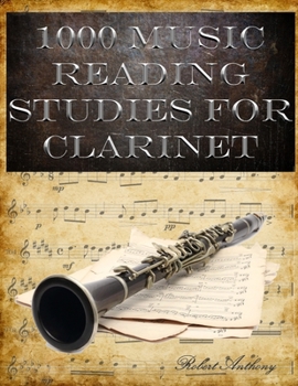 Paperback 1000 Music Reading Studies for Clarinet Book