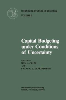 Paperback Capital Budgeting Under Conditions of Uncertainty Book