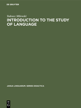 Hardcover Introduction to the Study of Language Book