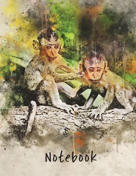Paperback Notebook: Monkey 1 8.5x11 Book