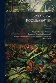 Paperback Botanikai Közlemények; Volume 2 Book