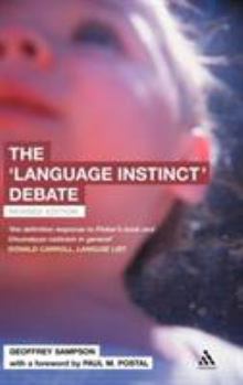 Hardcover The 'Language Instinct' Debate Book