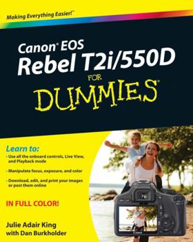 Paperback Canon EOS Rebel T2i / 550d for Dummies Book