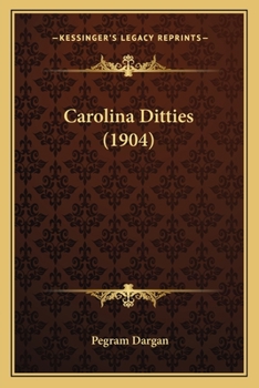 Paperback Carolina Ditties (1904) Book
