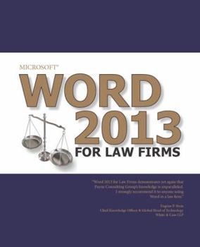 Paperback Word 2013 for Law Firms Book