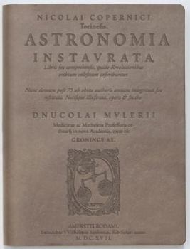 Leather Bound Astronomia by Nicolai Copernicus: Dove Lined Journal Book