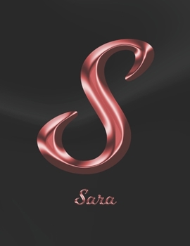 Sara: 1 Year Weekly Planner with Note Pages (12 Months) | Black Marble Rose Gold Pink Effect Letter S | 2020 - 2021 | Week Planning | Monthly ... | Plan Each Day, Set Goals & Get Stuff Done