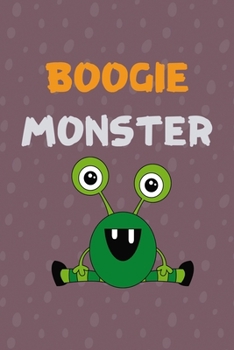 Paperback Boogie Monster: Notebook Journal Composition Blank Lined Diary Notepad 120 Pages Paperback Purple Bubble Monster C Book