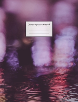 Paperback Graph Composition Notebook: Grid Paper Notebook: Large Size 8.5x11 Inches, 110 pages. Notebook Journal: Colorful Blurry Rain Workbook for Preschoo Book