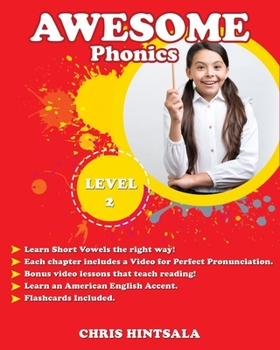 Paperback Awesome Phonics: Level 2 Book