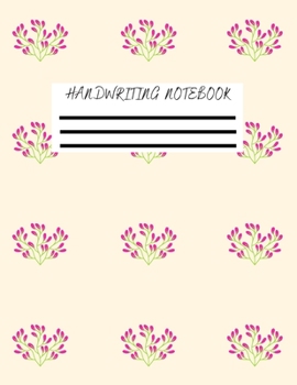 Paperback Handwriting Notebook: Handwriting Composition Notebook Book