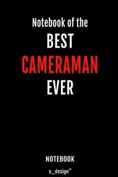 Notebook for Cameraman / Cameramen: awesome handy Note Book [120 blank lined ruled pages]