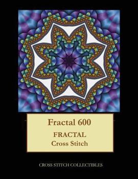 Paperback Fractal 600: Fractal cross stitch pattern [Large Print] Book
