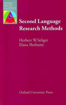 Second Language Research Methods (Language Education) - Book  of the Oxford Applied Linguistics