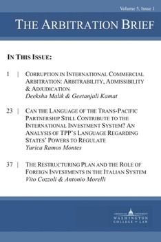 Paperback The Arbitration Brief: Volume 5, Issue 1 Book