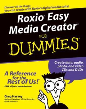 Paperback Roxio Easy Media Creator for Dummies Book