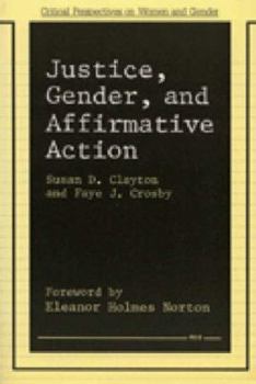 Paperback Justice, Gender, and Affirmative Action Book