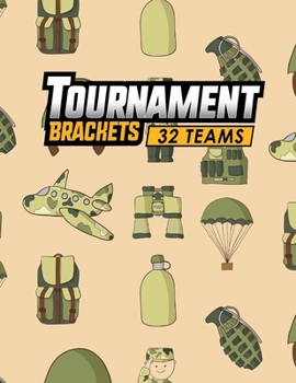 Paperback Tournament Brackets - 32 Teams Book