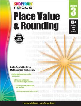 Paperback Spectrum Place Value and Rounding, Grade 3 Book
