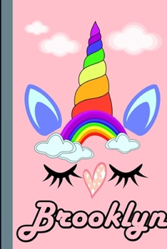 Brooklyn: Personalized Unicorn Sketchbook For Girls With Pink Name: Brooklyn: Personalized Unicorn Sketchbook For Girls With Pink Name  Doodle, Sketch, Create!