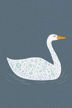 Notes: A Blank Squared Paper Journal with Swan Cover Art