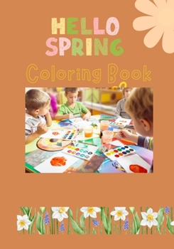 Paperback Hello Spring Coloring Book