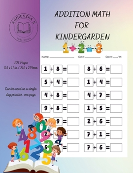 Paperback Addition Math for Kindergarten Book