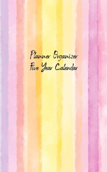 Planner Organizer Five Year Calendar: 5 Yearly Pocket Calendar: (Size: 5.0" x 8.0"), Monthly Calendar Schedule Organizer and Hand Lettering Notebook. ... U.S. Holidays. Water Color Cover Design