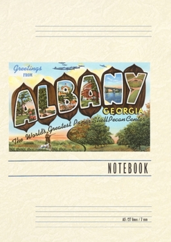 Paperback Vintage Lined Notebook Greetings from Albany Book