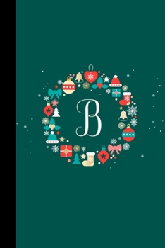 B: Holiday Wreath Snowflakes Christmas Journal 6x9 150 lined pages
