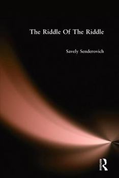Hardcover Riddle of the Riddle Book