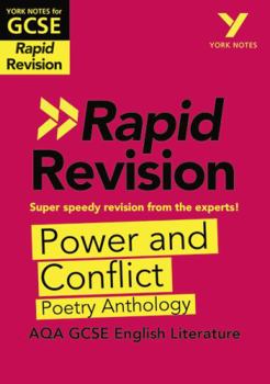 Paperback York Notes for Aqa GCSE Rapid Revision: Power and Conflict Aqa Poetry Anthology Catch Up, Revise and Be Ready for and 2023 and 2024 Exams and Assessme Book