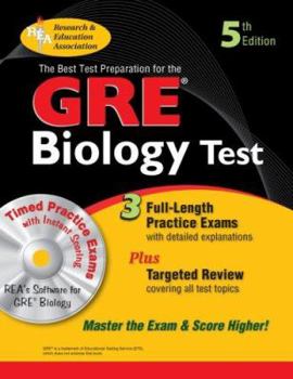 Paperback The Best Test Preparation for the GRE Biology Test [With CDROM] Book