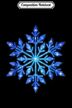 Composition Notebook: Snowflake Winter Christmas Frozen Snow Gift Journal/Notebook Blank Lined Ruled 6x9 100 Pages