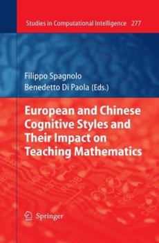 Paperback European and Chinese Cognitive Styles and Their Impact on Teaching Mathematics Book
