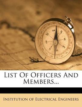 Paperback List Of Officers And Members... Book
