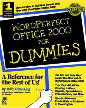 Paperback WordPerfect Office 2000 For Dummies Book