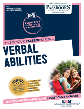 Paperback Verbal Abilities (Cs-13): Passbooks Study Guide Volume 13 Book